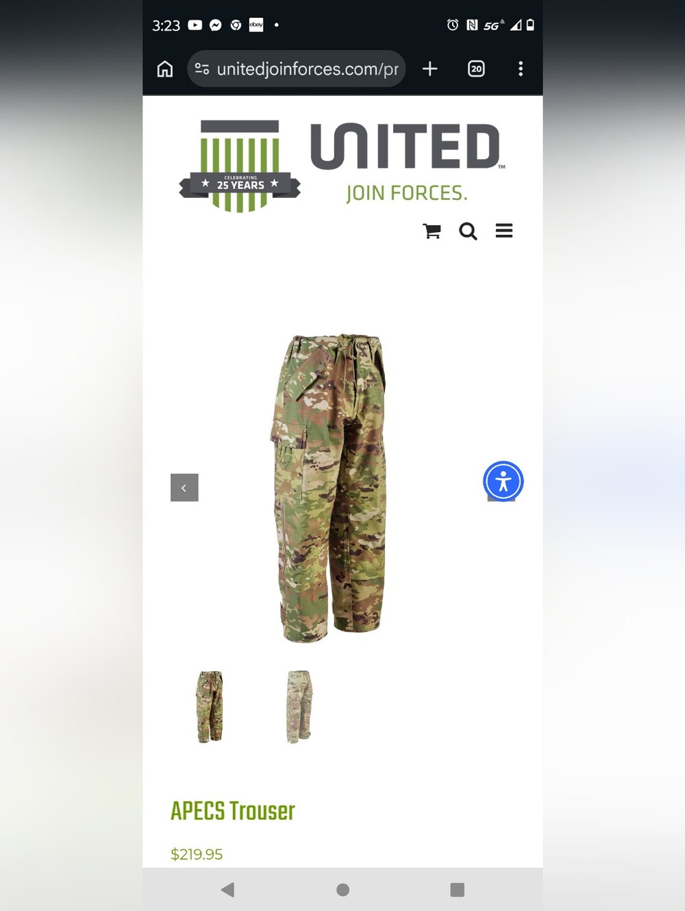 USGI APECS Multicam OCP Trouser ECWCS Goretex Cold Wet Weather PCU L6 Army Med